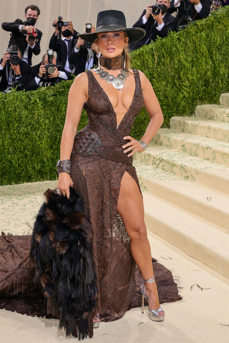 Dazzling Jennifer Lopez Wore Ralph Lauren Dress to The 2021 Met Gala