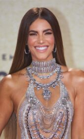 Glamorous Gaby Espino in a Nude Dress at The 2021 Billboard Latin Music Awards