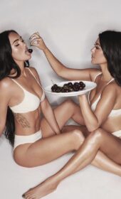 Sexy Kourtney Kardashian and Megan Fox Topless for a Spicy Skims Photoshoot 2021