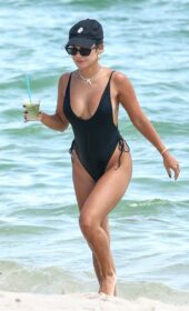 Vanessa Hudgens Incredible Figure in a Thong Swimsuit in Miami Beach 2021