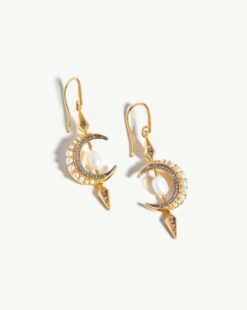 Harris Reed Crescent Moon Earrings