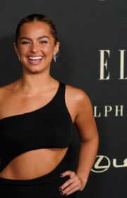 Addison Rae Wore Black Cutout Dress at 27th Annual ELLE Women in Hollywood Celebration
