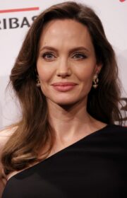 Angelina Jolie Amazes in Black Gown at Eternals Photocall in Rome Fest 2021