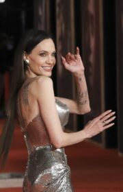 Gorgeous Angelina Jolie in Atelier Versace at The Eternals Rome Film Festival 2021 Premiere