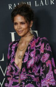 Halle Berry Wore Paisley Dress at 27th Annual ELLE Women in Hollywood Celebration in LA