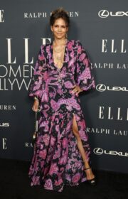 Halle Berry Wore Paisley Dress at 27th Annual ELLE Women in Hollywood Celebration in LA