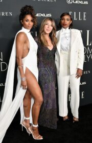 Jennifer Hudson Wore White Dress at 27th Annual ELLE Women in Hollywood Celebration in LA