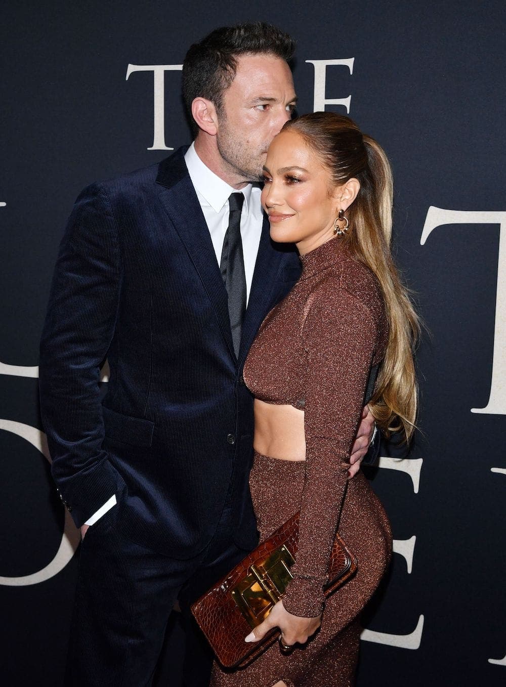 Jennifer Lopez looked stunning in a brown crop top at her beau Ben Affleck's film 'The Last Duel' premiere at the Lincoln Center in New York on October 9, 2021.