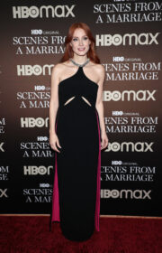 Jessica Chastain in Stella McCartney to the ‘Scenes From A Marriage’ New York Screening