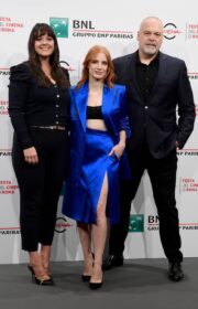 Jessica Chastain Stuns The Eyes Of Tammy Faye Photocall at the 2021 Rome Film Festival