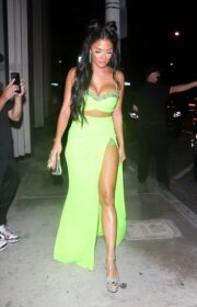 Nicole Scherzinger’s Glowing Neon Green Outfit at 2021 The Masked Singer