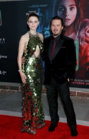 Thomasin McKenzie Wore Shiny Sequin Dress at the ‘Last Night In Soho’ LA Premiere