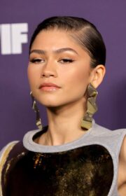 Zendaya in Gold Loewe Dress at the 2021 Women in Film’s Annual Award Ceremony