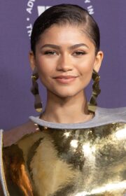Zendaya in Gold Loewe Dress at the 2021 Women in Film’s Annual Award Ceremony