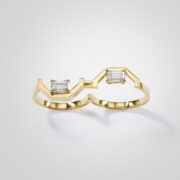 Angles by Ame Two Finger Ring