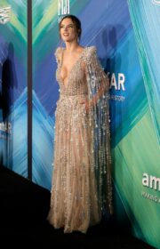 Alluring Alessandra Ambrosio in Elie Saab at 2021 amfAR Gala in LA