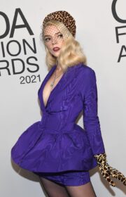 Anya Taylor-Joy in Oscar de la Renta at the 2021 CFDA Fashion Awards