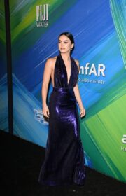 Camila Mendes in Sparkling Rodarte Dress at 2021 amfAR Gala in LA