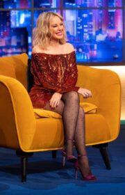 Dazzling Kylie Minogue in ITV's The Jonathan Ross TV Show in London 2021