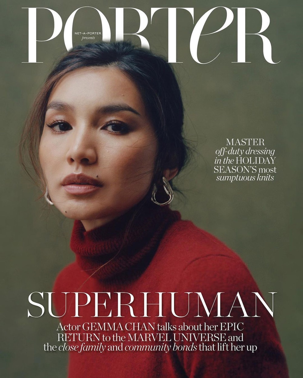Gemma Chan Super Stylish in Net-A-Porter Magazine November 2021