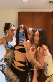 Kendall Jenner in Revealing Dress at Lauren Perez’s Wedding 2021