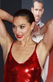 Red Hot Gal Gadot in Loewe Gown at The Red Notice LA Premiere 2021