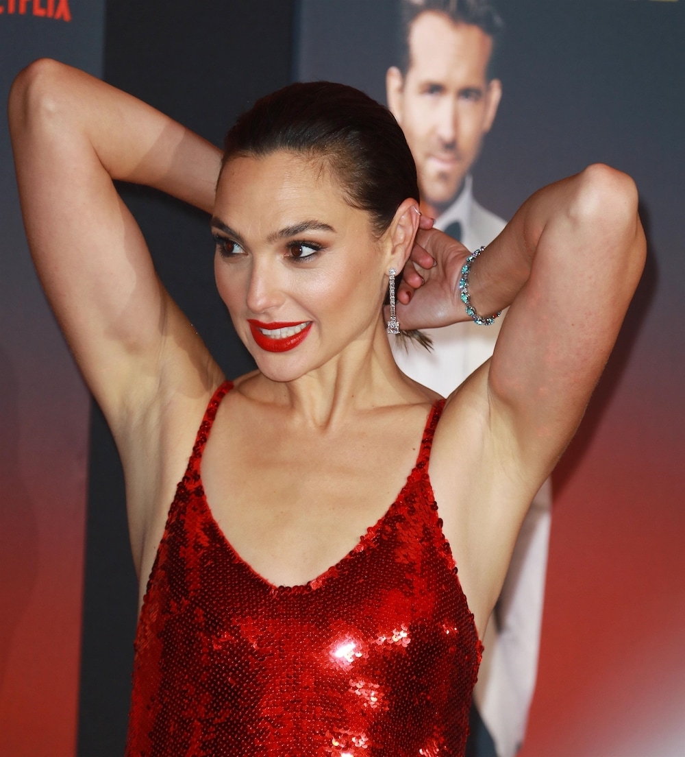 Red Hot Gal Gadot in Loewe Gown at The Red Notice LA Premiere 2021
