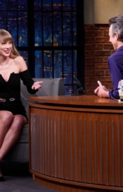 Taylor Swift in 2 Stunning Outfits for Late Night Shows with Jimmy Fallon And Seth Meyers