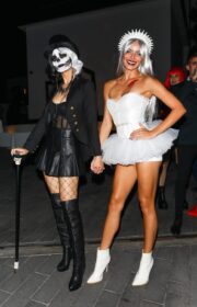 Victoria Justice in Skeleton Costume at 2021 CarnEvil Halloween Bash