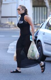 Rita Ora Sexy Sheer Style in Black Lingerie in Sydney, Australia 2021