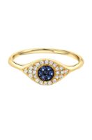 Zoe Lev Diamond Evil Eye Ring