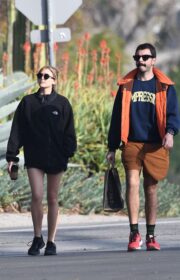 Elizabeth Olsen Leggy Street Style in Los Angeles - January 7 2022