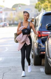 Jasmine Tookes Showed Off Her Natural Beauty While Leaving the Gym in LA 2022