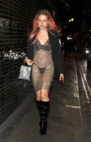 Lottie Moss Hot Sheer Night Out Style in London - 21 January 2022