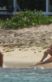 Maya Hawke & Uma Thurman Hot Swimwear Look in St. Barts Beach - 2021