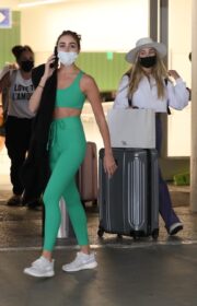 Pretty Olivia Culpo in Sports Outfit at LAX in Los Angeles - 01/17/2022