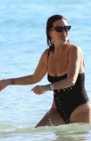 Rhea Durham Looked Fabulous in Swimsuit at the Barbados Beach 2022