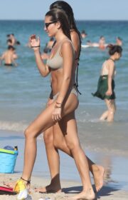 Thylane Blondeau Incredible Beach Body in Bikini at Miami Beach 2021