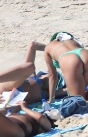 Sexy Vanessa Hudgens in Turquoise Bikini at a Beach in Cabo San Lucas 2022