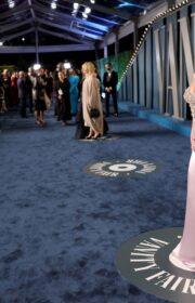 Alluring Sydney Sweeney in Sheer Dress at the 2022 Vanity Fair Oscars Party