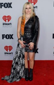 Avril Lavigne in Mini Dress at 2022 iHeartRadio Music Awards in LA