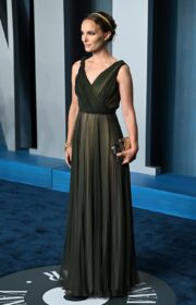 Glorious Natalie Portman in Dior Dress at the 2022 Vanity Fair Oscars Party