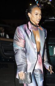 Karrueche Tran Goes Braless at 2022 Vanity Fair's Young Hollywood Party