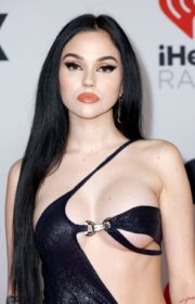 Sensual Maggie Lindemann in Sexy Dress at 2022 iHeartRadio Music Awards in LA