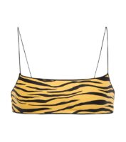 TROPIC OF C Zebra-Print Bikini Top