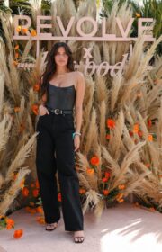 Coachella 2022: Glamorous Sara Sampaio in Miaou Top at Revolve Festival