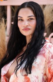 Coachella 2022: Shanina Shaik in Sexy Shirt at Revolve Festival