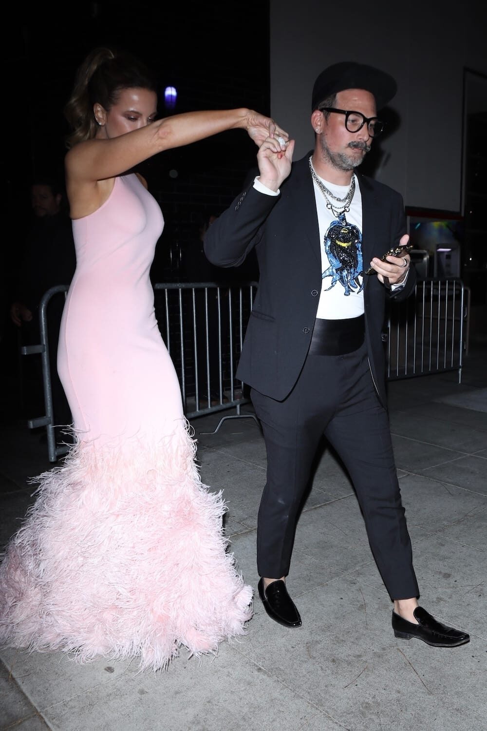 Gorgeous Kate Beckinsale in Pink Dress at Gigi Gorgeous’ Birthday Party 2022