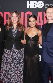 Gorgeous Lea Michele in Racy Black Dress at Spring Awakening NYC Premiere 2022