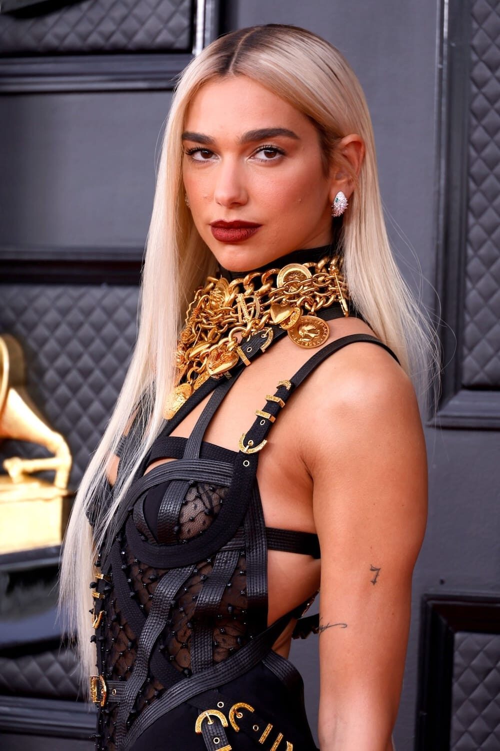 Grammys 2022: Gorgeous Dua Lipa in Versace Dress at the Awards Show